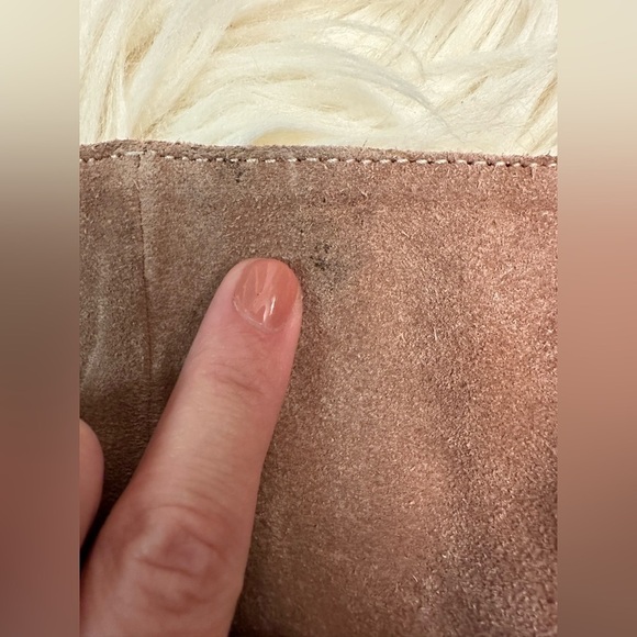 Coconuts by Matisse Tan Genuine Suede Over the Knee Heeled Boots Size 7.5 - Picture 10 of 11